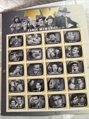 Early Memories stamps Print in Black and Gold